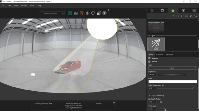 6) SolidWorks Visualize Tutorials | Adding Lights смотреть онлайн