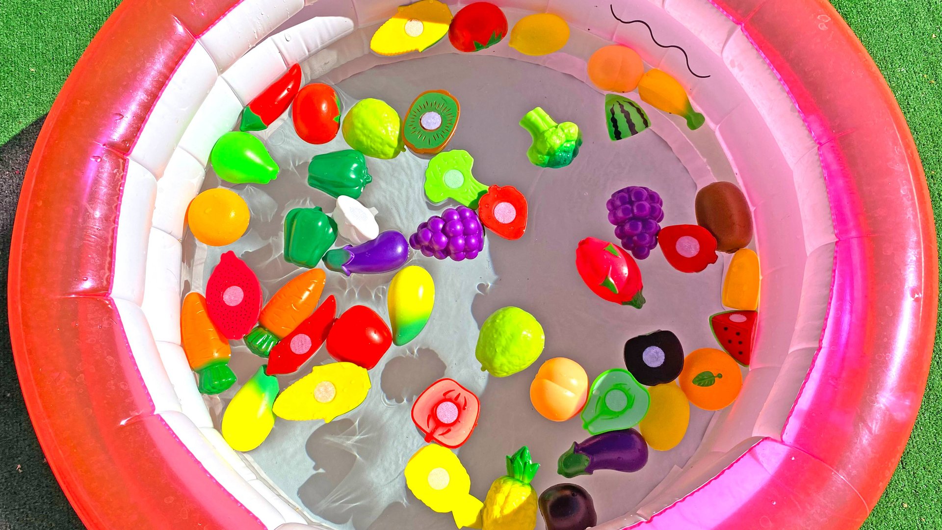 Learn Names of Fruits and Vegetables With Toys | Дети учат фрукты и овощи | Дошкольное обучение смотреть онлайн