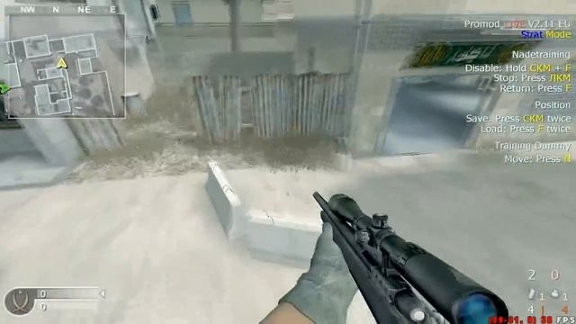 Прострелы стен CoD4 на карте крушение промод 211 | Wallbang map crush on promod211 смотреть онлайн