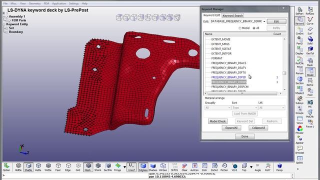Моделирование усталости на основе анализа вибрации (Random Vibration Fatigue Analysis) в LS-Dyna