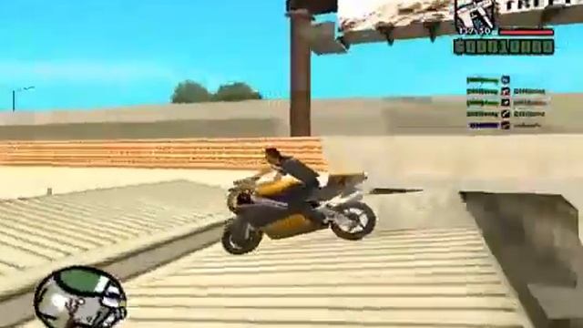 GTA San Andreas Трюки на мотику. смотреть онлайн