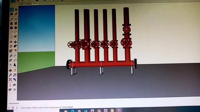 Realistic DRAWING of valve room | piping | gate valve | check valve | autocad+sketchup смотреть онлайн