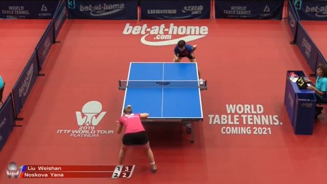 Liu Weishan vs Yana Noskova | 2019 ITTF Austrian Open Highlights (Pre) смотреть онлайн