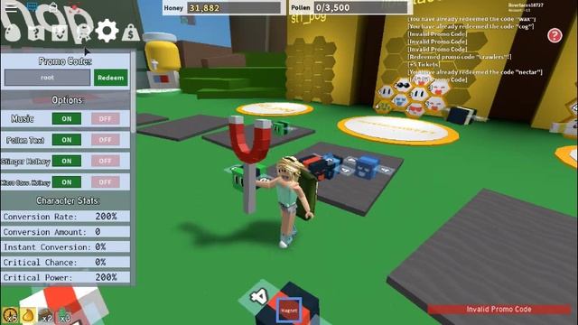 BeeSwarm Simulator Codes 2019