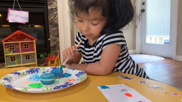 Painting Toy Mashems Macarons!  Changing Purple And Blue Colors On Candy Mashem - Mila Mila Ln