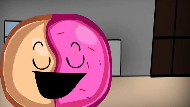 Эй пончик, почему ты живой? — Но это анимация. смотреть онлайн