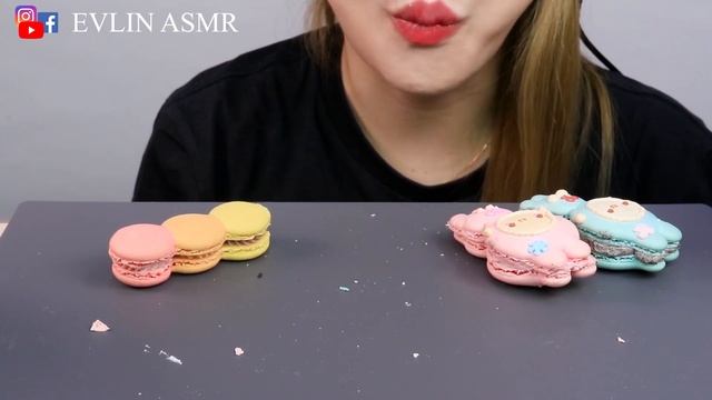 ASMR Character Macaron (SOFT CRUNCH EATING SOUNDS)No Talking | EVLIN-ASMR смотреть онлайн