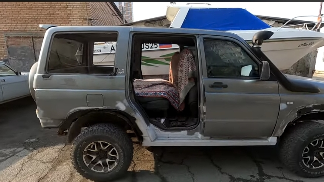 Мой УАЗ Патриот. Ремонт кузова. Теперь у него есть пороги! смотреть онлайн