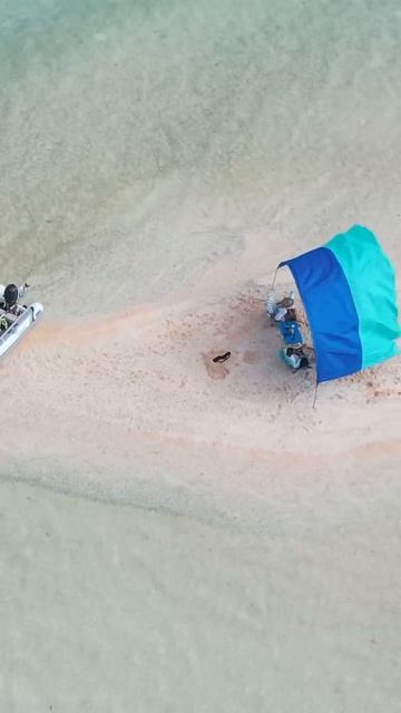 Our Own Private Beach 🏝️#beachday #sailing #paradise