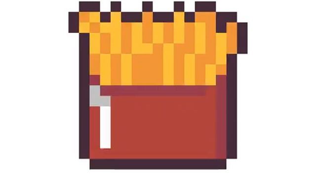 Рисунок по цифрам. Картошка фри. No. Draw