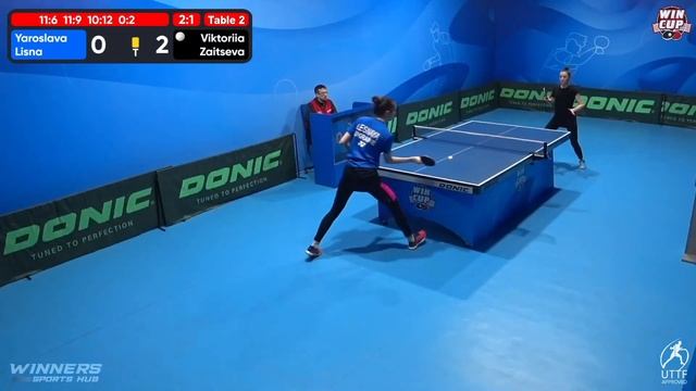 11:15 Yaroslava Lisna 3 -2 Viktoriia Zaitseva West 2 WIN CUP 30.11.2022 | TABLE TENNIS WINCUP смотреть онлайн