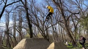 Трюки на BMX. НЕ ДОЛЕТЕЛ САЛЬТО!