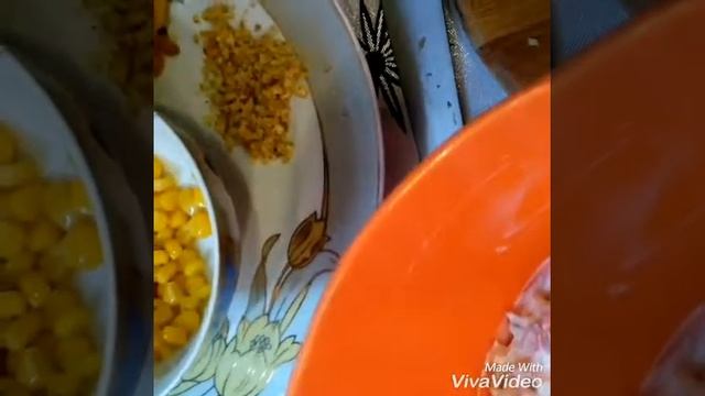 Blinçik Salatı.Салат С 🥞 Блинчикой.Salata Ləzzətli+Tort Kimi