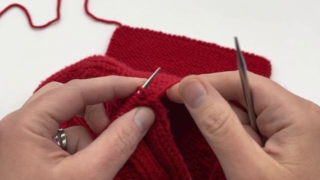 3 Needle Bind Off With 2 Needles | Seafarer's Dickie Pattern