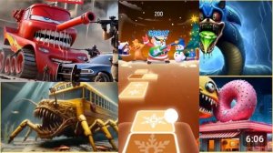 ТАНК-МОНСТР XMCQUEEN 🆚 ЗВУКОВОЙ ЧЕРВЬ 🆚 МОНСТР - ШКОЛЬНЫЙ АВТОБУС 🆚 КИБЕР-ЧЕРВИ-МИНЬОНЫ в Tiles H