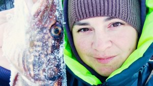 Турбо рыбалка на диком озере зимой