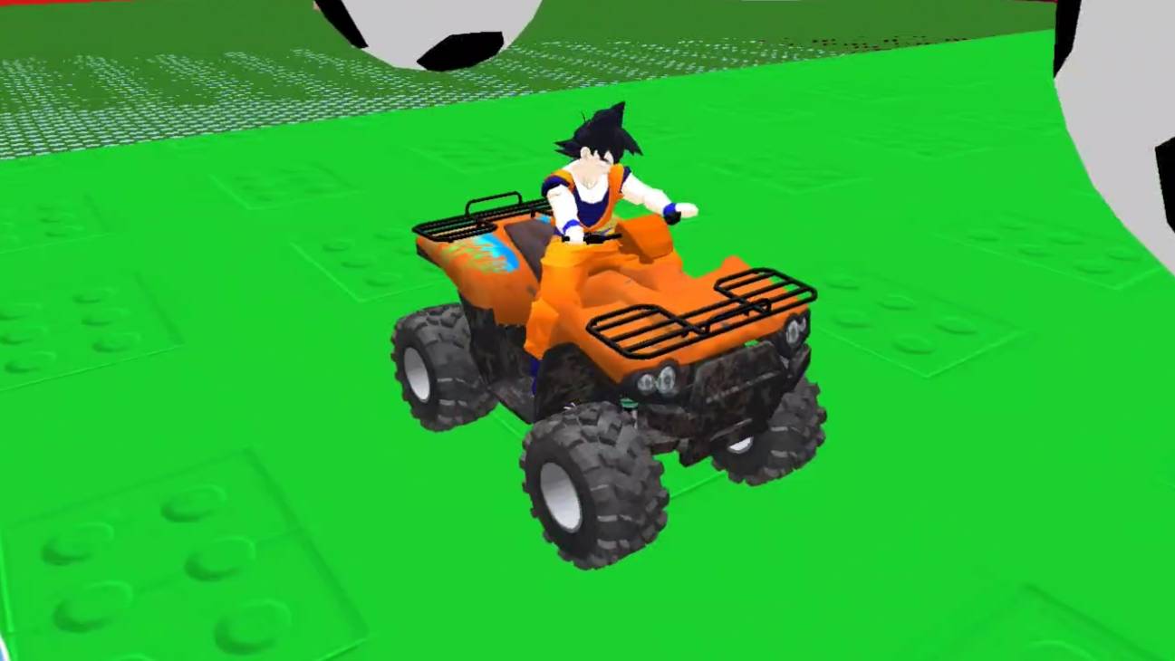 Мультфильм Супергерой Сон Гоку Dragon Ball Гонки на квадроцикле смотреть онлайн