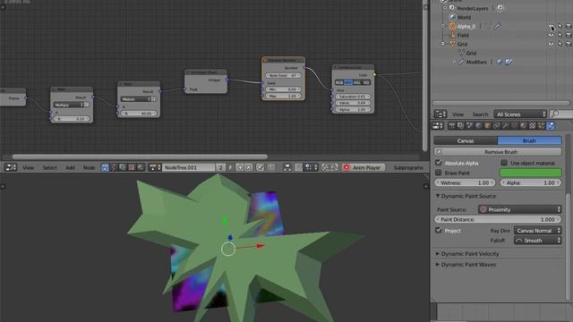 BLENDERSUSHI / ANSV Dynamic Paint Psychedelic Art (LIVENODING250) смотреть онлайн