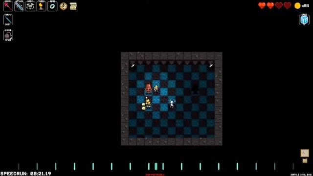 Roguelike Biathlon Speedrun (Necrodancer + Spelunky) In 16:28