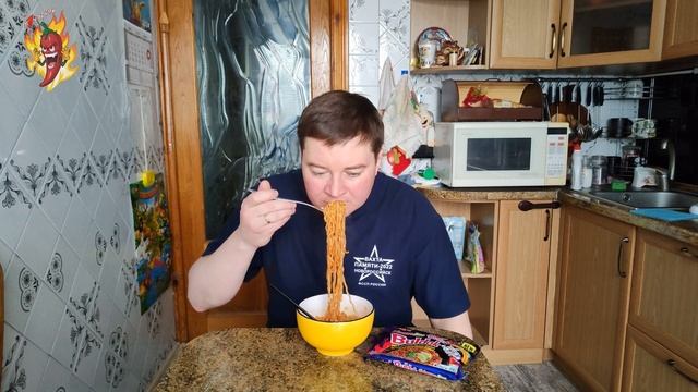 Лапша курица перец Хабанеро лайм Buldak Habanero Lime