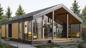 1-этажный дом по проекту Керала в деревне Беляево.
Отделка - обои.