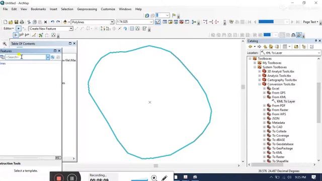 kml and kmz to shape file in ArcGIS смотреть онлайн