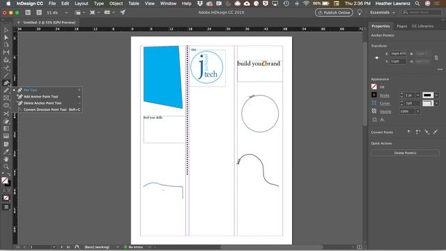 InDesign toolbar смотреть онлайн