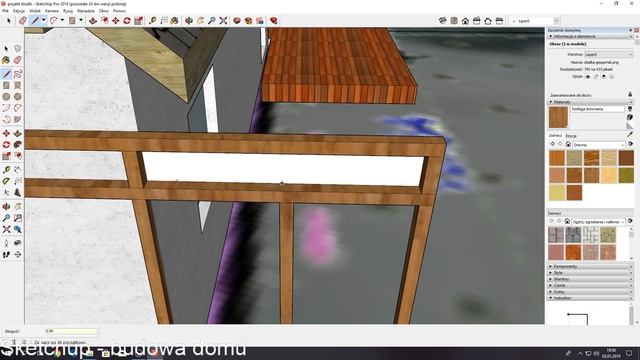 #19 SketchUp - Projekt zagospodarowania mojej działki - Część 1/3 - Taras i wiata na samochody. смотреть онлайн
