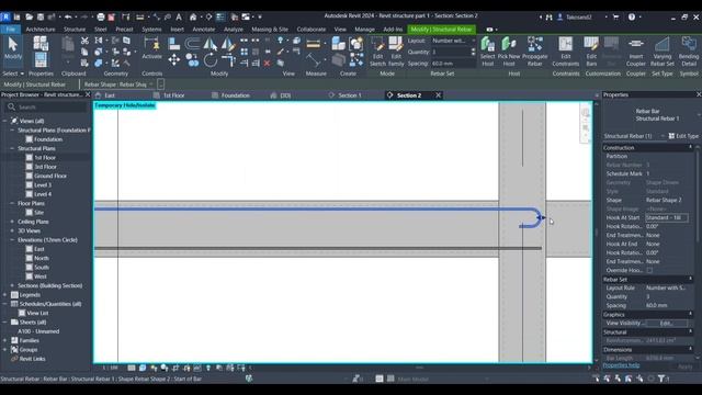 Full Structural Project in Revit 2024 Part 2 | Rebar and Reinforcement Tutorial смотреть онлайн