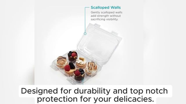 Good Natured Plant-based, Eco-friendly Treat Container for Macarons & More