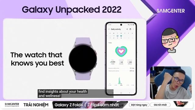LIVESTREAM CÙNG XEM SỰ KIỆN RA MẮT GALAXY ZFOLD 4 VÀ ZFLIP 4 смотреть онлайн