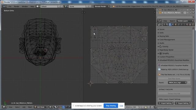 How To Convert Face From PES 6 PC To PES PSP