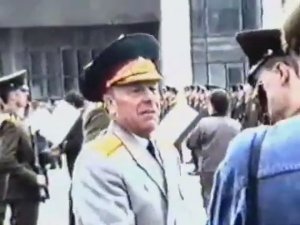 Генерал майор В.А.Мартынов на присяге 05.09.1993