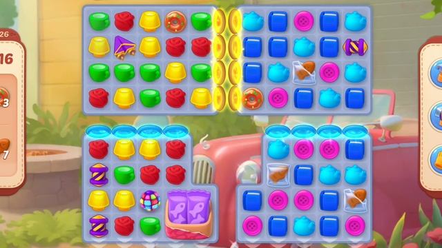 Homescapes Level 2726 пончики, кошачий корм, портал, весёлый уровень