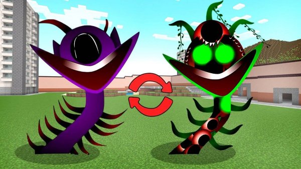 Incredibox Sprunki но DURPLE и VINERIA ПОМЕНЯЛИСЬ МЕСТАМИ | Minecraft | Incredibox Sprunki