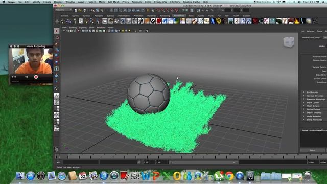 Create 3d grass on maya смотреть онлайн