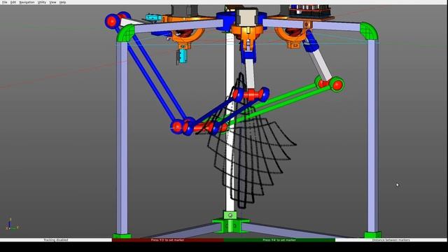Дельта-робот в движении ZenCad delta robot смотреть онлайн