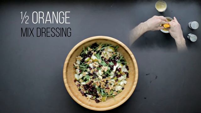 Pear And Walnut Salad With A Must Taste Mustard Dressing | Hurry The Food Up