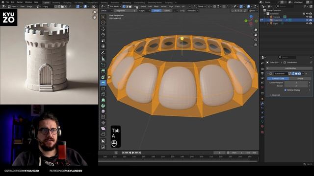 Blender beginner tutorial - Model this together смотреть онлайн