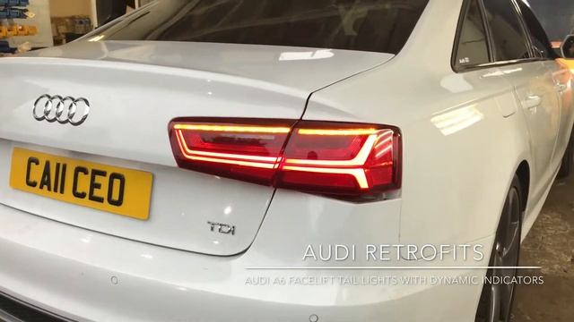 Audi A6 Facelift Tail Lights with Dynamic Indicators смотреть онлайн