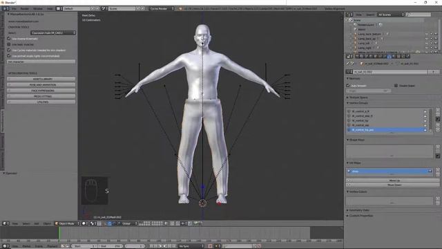Blender MBLab character export as FBX смотреть онлайн