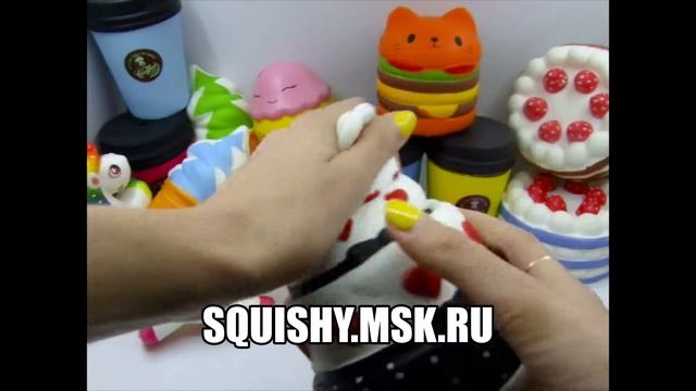 СКВИШ ПРАЗДНИЧНЫЙ ТОРТИК | ИГРУШКА-АНТИСТРЕСС ОБЗОР ВИДЕО ДЛЯ ДЕТЕЙ | SQUISHY КАВАЙНЫЕ