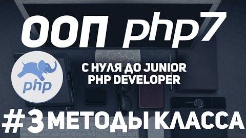 ООП для начинающих PHP. Методы класса. Функции смотреть онлайн