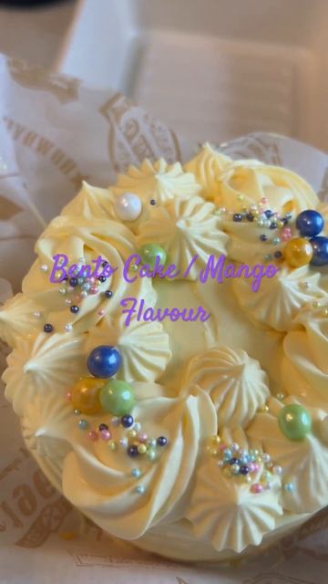 Homemade Bento Cake / Mango Flavour