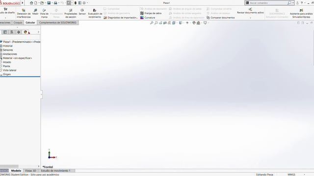 SOLIDWORKS Student Edition - Interfaz смотреть онлайн