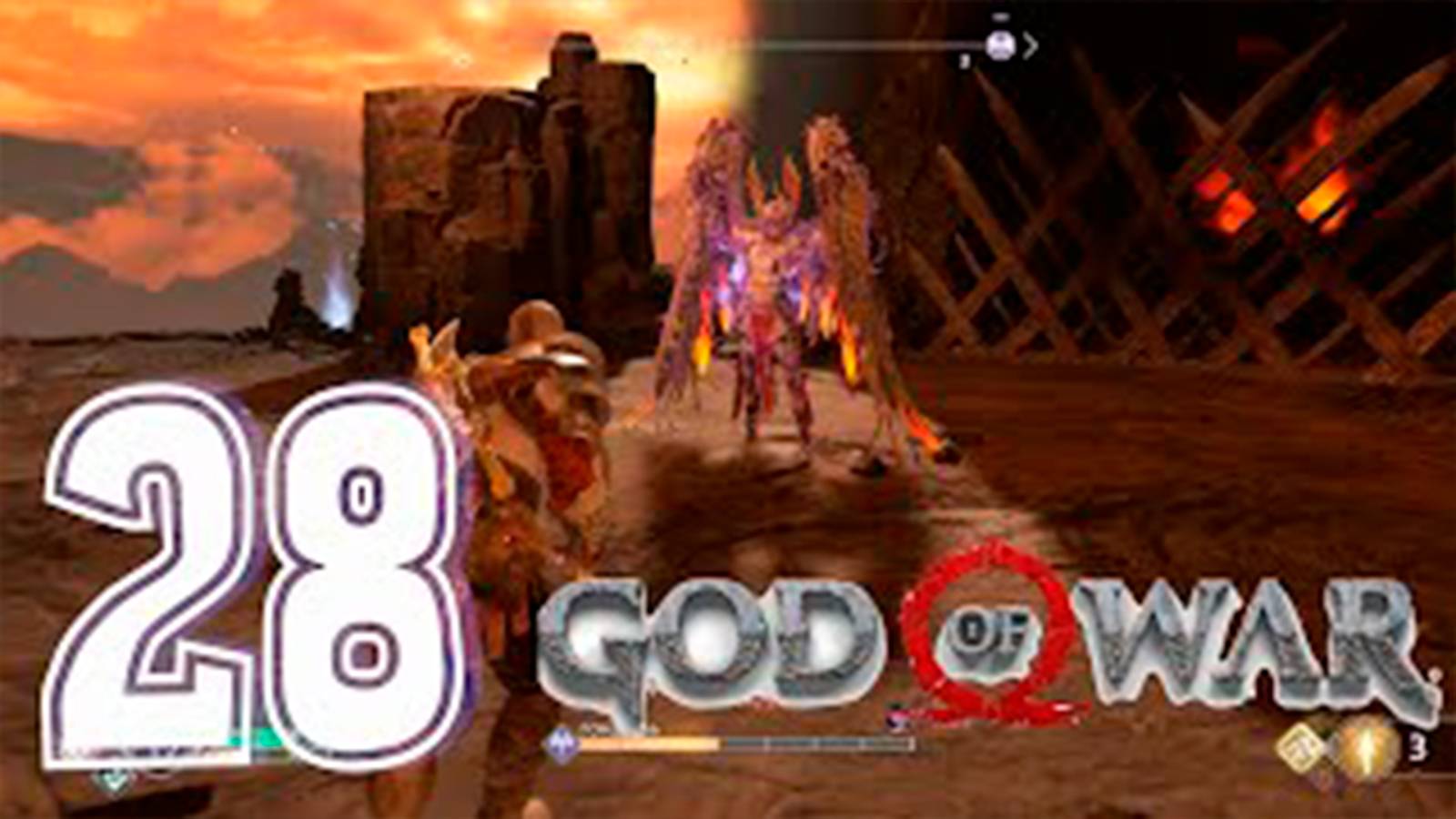 Прохождение God of War 4. часть 28. Босс Валькирия ГОНДЮЛЬ