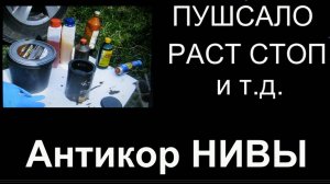 НИВА. Пушсало, Раст стоп, обработка колесных арок и порогов. Альтернативный способ. Июль 23г.