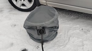 Надувной автомобильный домкрат SLON. Пробное накачивание.