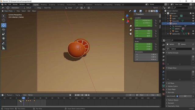 Introduction to Blender Animation | Low poly Orange (Part 2) смотреть онлайн
