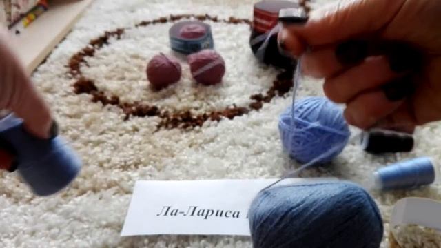 Пух Норки. Подготовка пряжи к вязанию шапки Двухцветной Двойной Двусторонней. смотреть онлайн